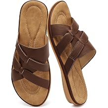 Slides for Women Dressy Summer Flat Sandals for Women 2026 Comfortable Casual Walking Shoes Indoor Outdoor