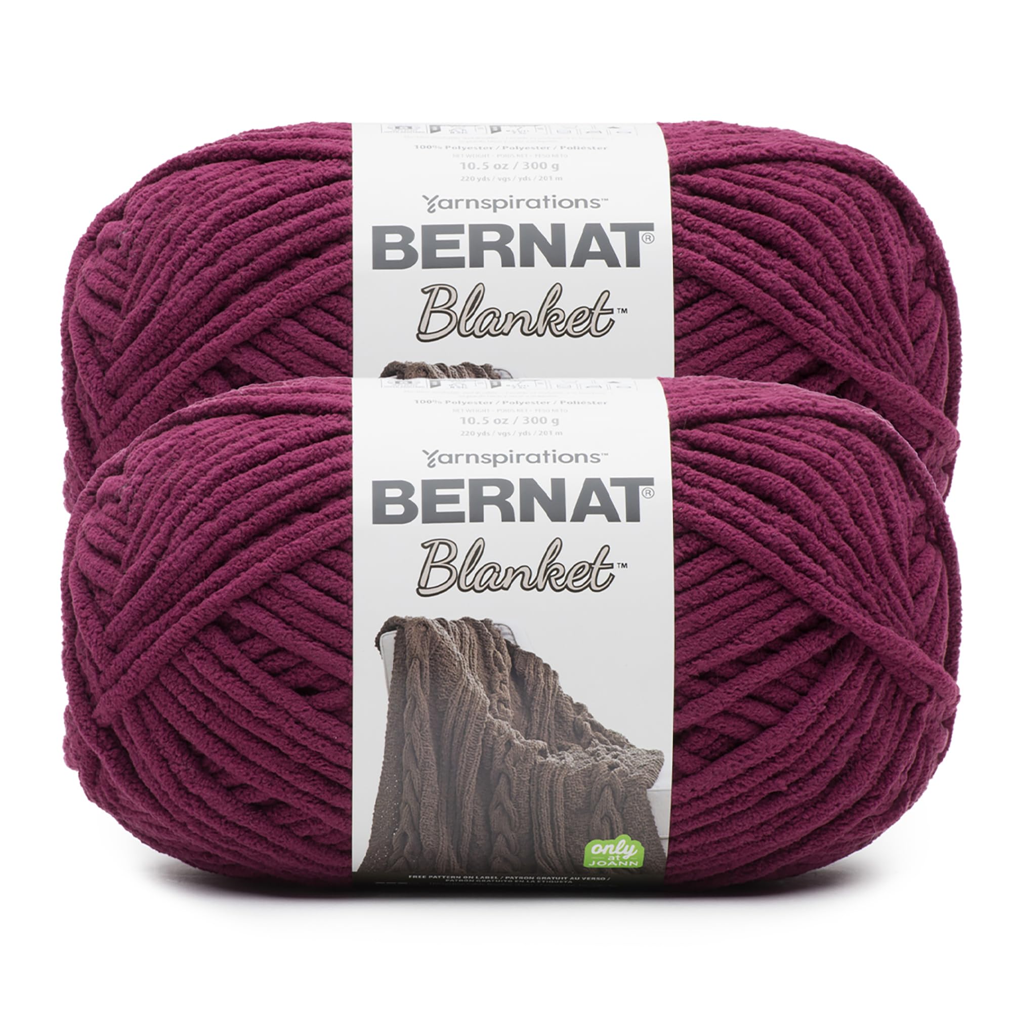 Fil bordeaux Bernat Blanket super bulky pour tricoter une couverture de canapé douillette