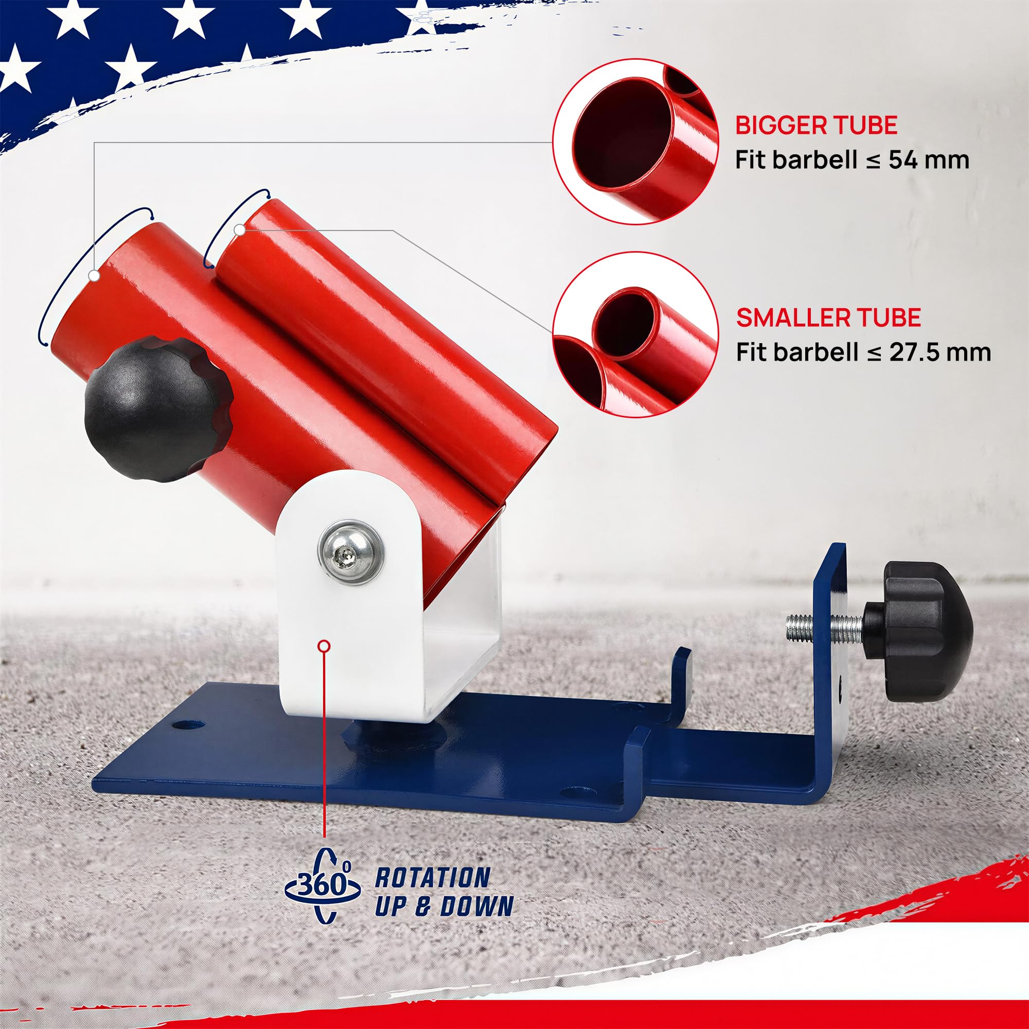 Yes4All Barbell Bomb, T Bar 4 uchwyty regulowane i jednoramienne uchwyty do miny lądowej (6.1 cm) – pasuje zarówno do sztangi 2 cali, pras, rzędów, obrotów, dzielonych przysiadów i treningu do domowej