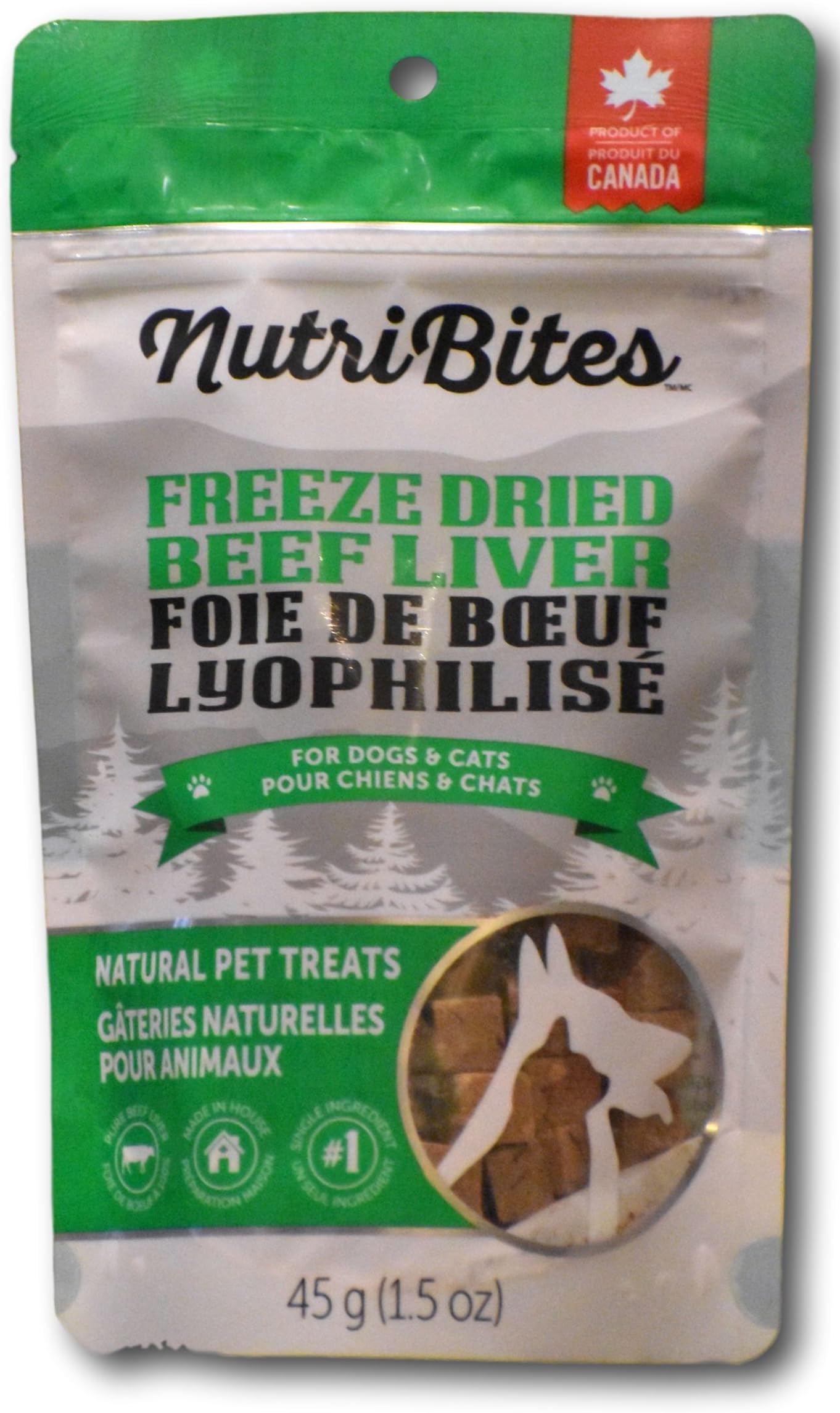 Nutri Bites Freeze Dried Beef Liver For Dogs & Cats Amazon.ca Pet
