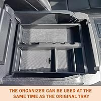 Vista 8 de TACOBRO Organizador de consola central compatible con accesorios Ford F150 2015-2020 F250/350/450 SuperDuty (2017-2022) y Expedition (2018-2024)