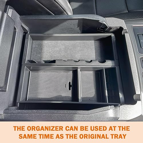 Miniatura 8 de TACOBRO Organizador de consola central compatible con accesorios Ford F150 2015-2020 F250350450 SuperDuty (2017-2022) y Expedition (2018-2024),