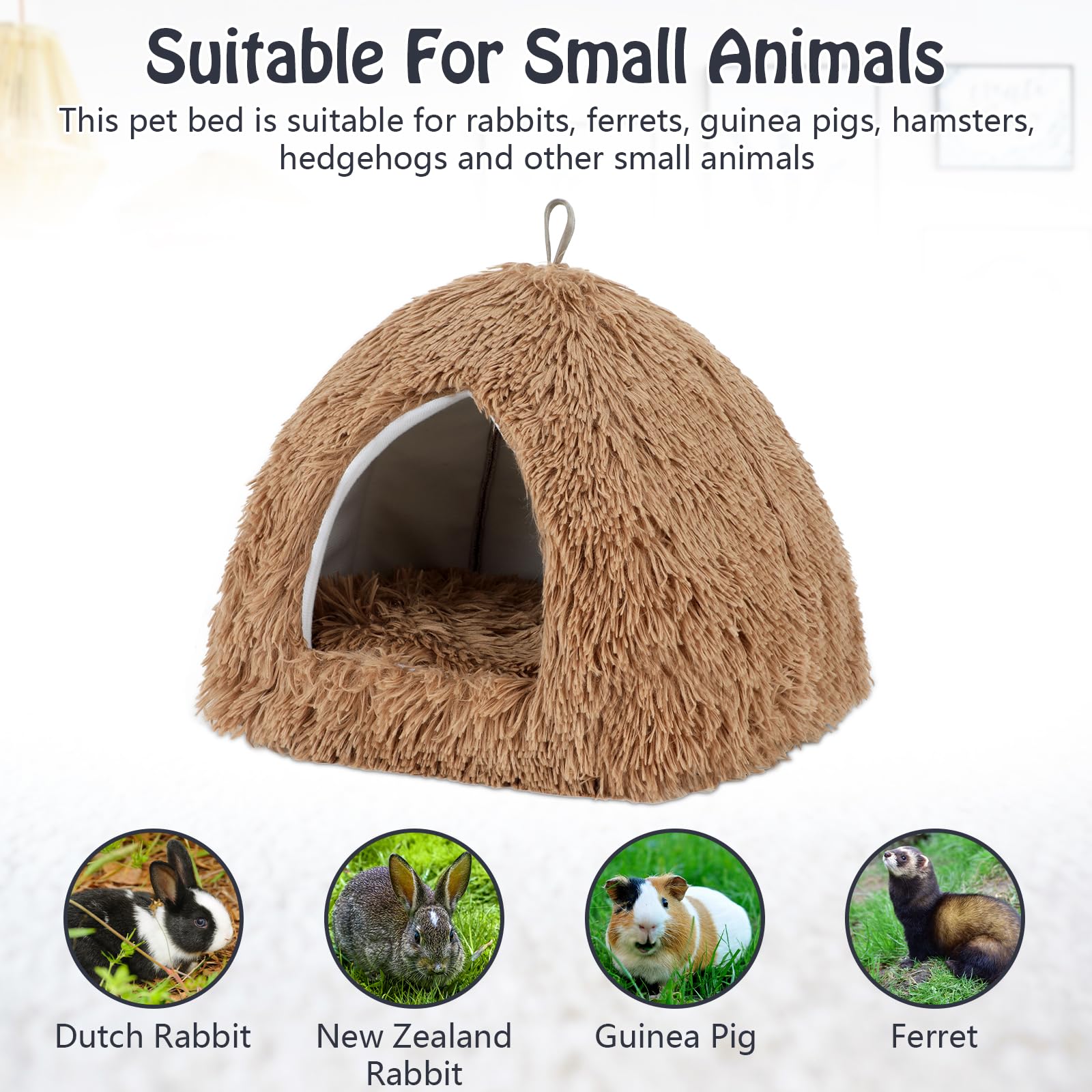 Curated visual reference: Picture Idea: Snapklik Com Yuepet Rabbit Bed And Hideout Warm Calming Cave