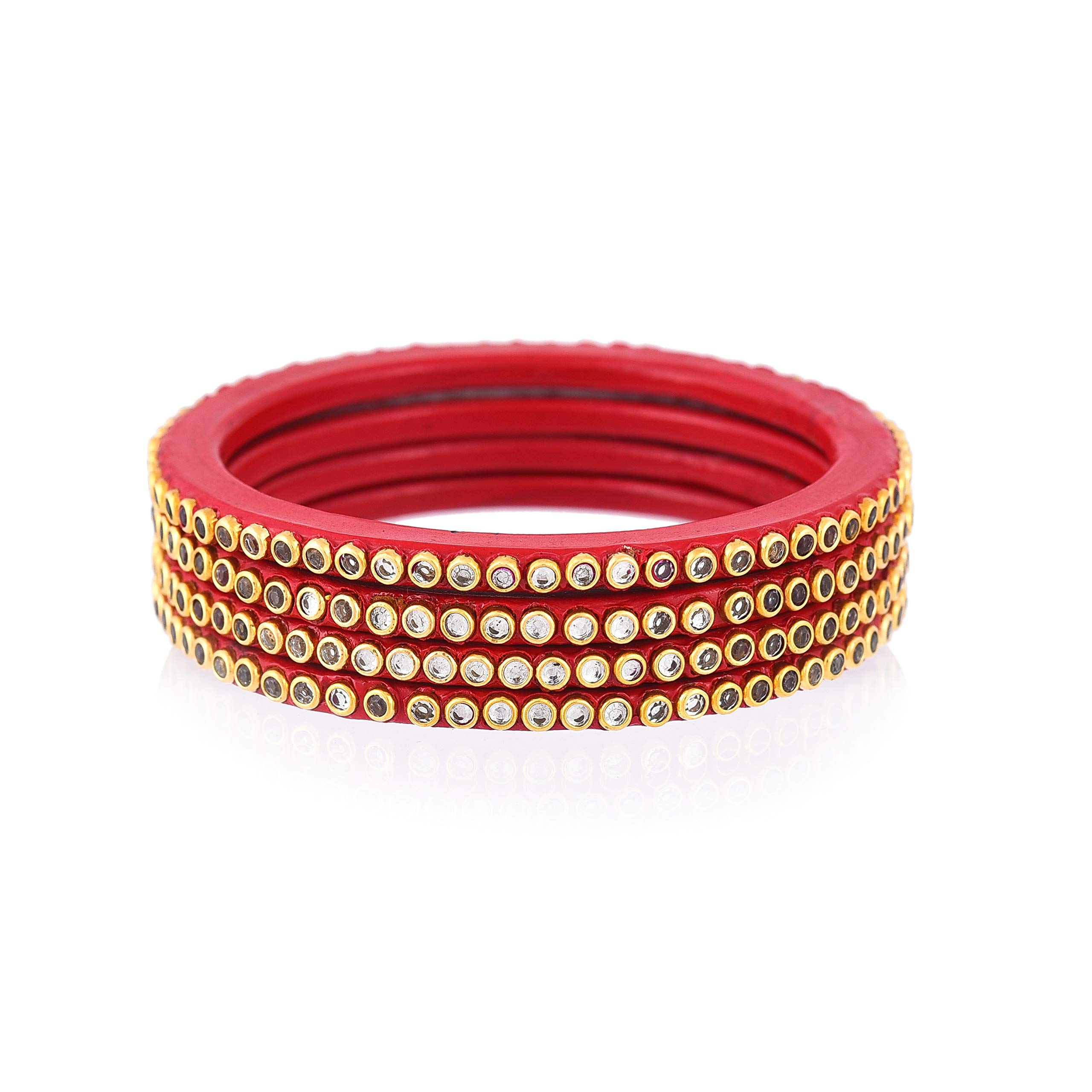 Nxtgenfashion Lac Desginer Bangle With Kundan Work Set Of 4 For Womens (B08QFBXRM7) Amazon Price History, Amazon Price Tracker