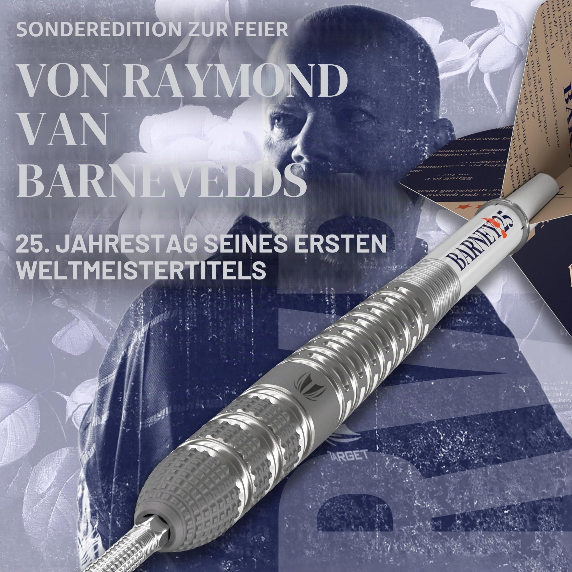 Target Darts Raymond Van Barneveld RVB 25 Year Edition 95% Tungsten Soft Tip Darts Set