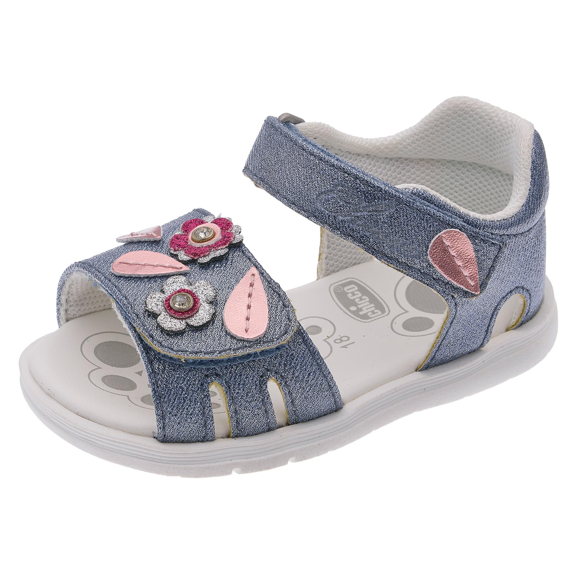 Chicco, Sandali Bambina Chiusi Posteriormente, con Chiusura con Doppio Strappo, Scarpe Bambina, Designed in Italy