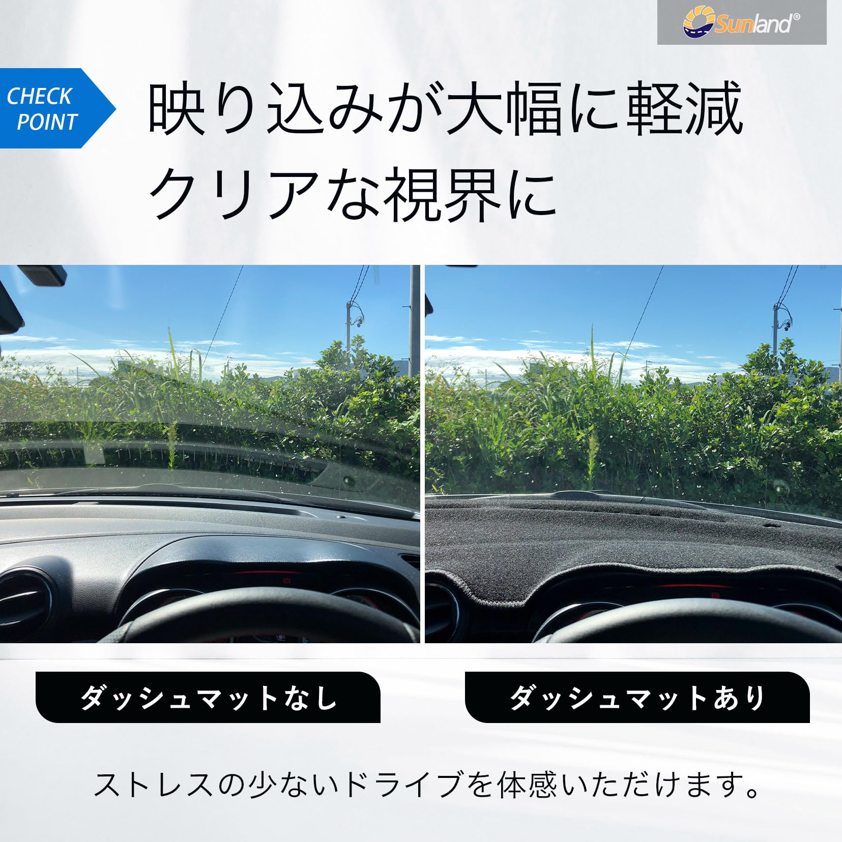 Sunland トヨタ ハリアー 80系 HUDなし ダッシュボードマット ハリアー 80系 新型 トヨタ Sunland ダッシュボードマット HUD