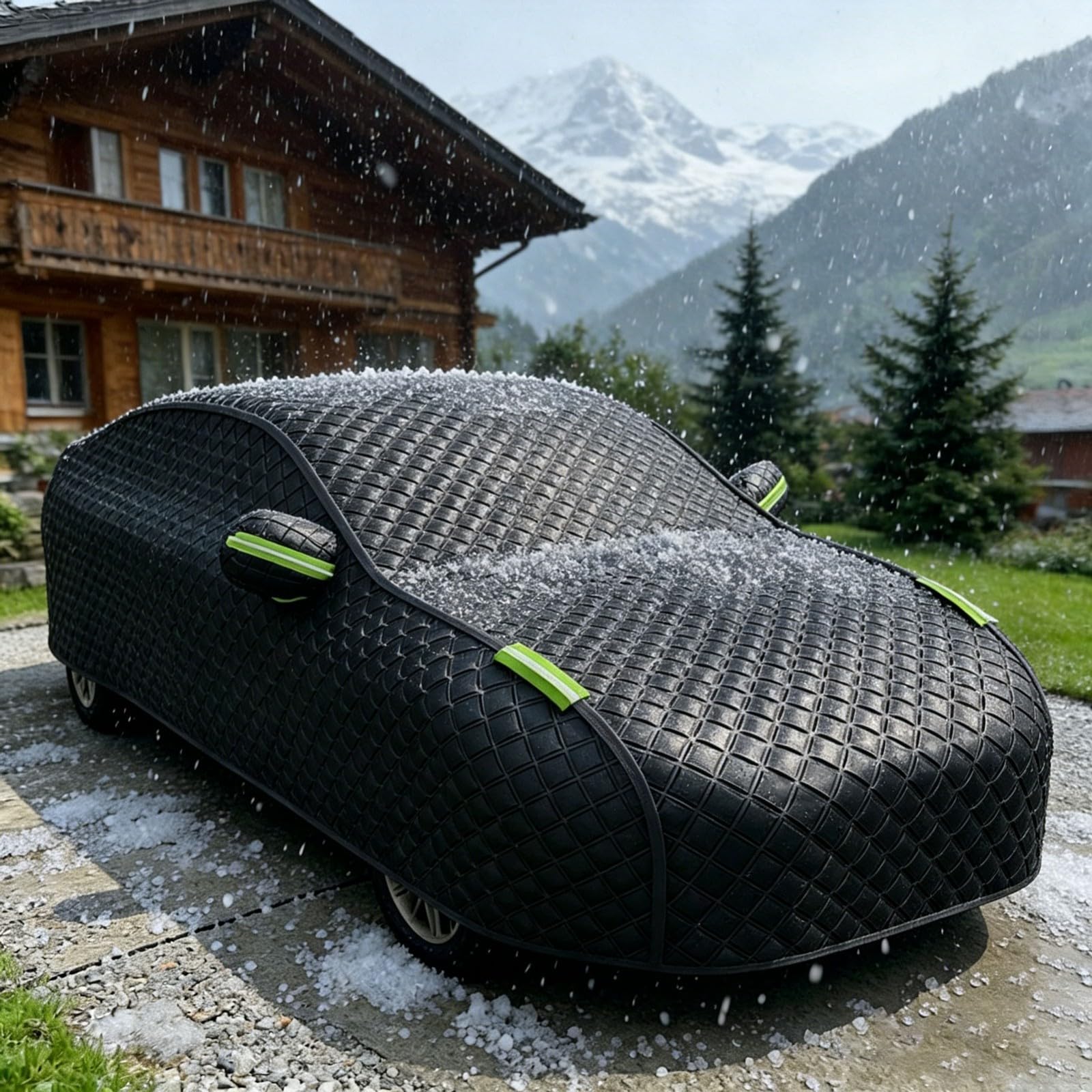 Hagelschutzplane Auto für Dacia/Renault Duster(2010-2025) Autoabdeckung Wasserdicht SUV Hagelschutzgarage Abdeckplane für Hagel Sonne Regen Schutz Hagelschutz Vollgarage