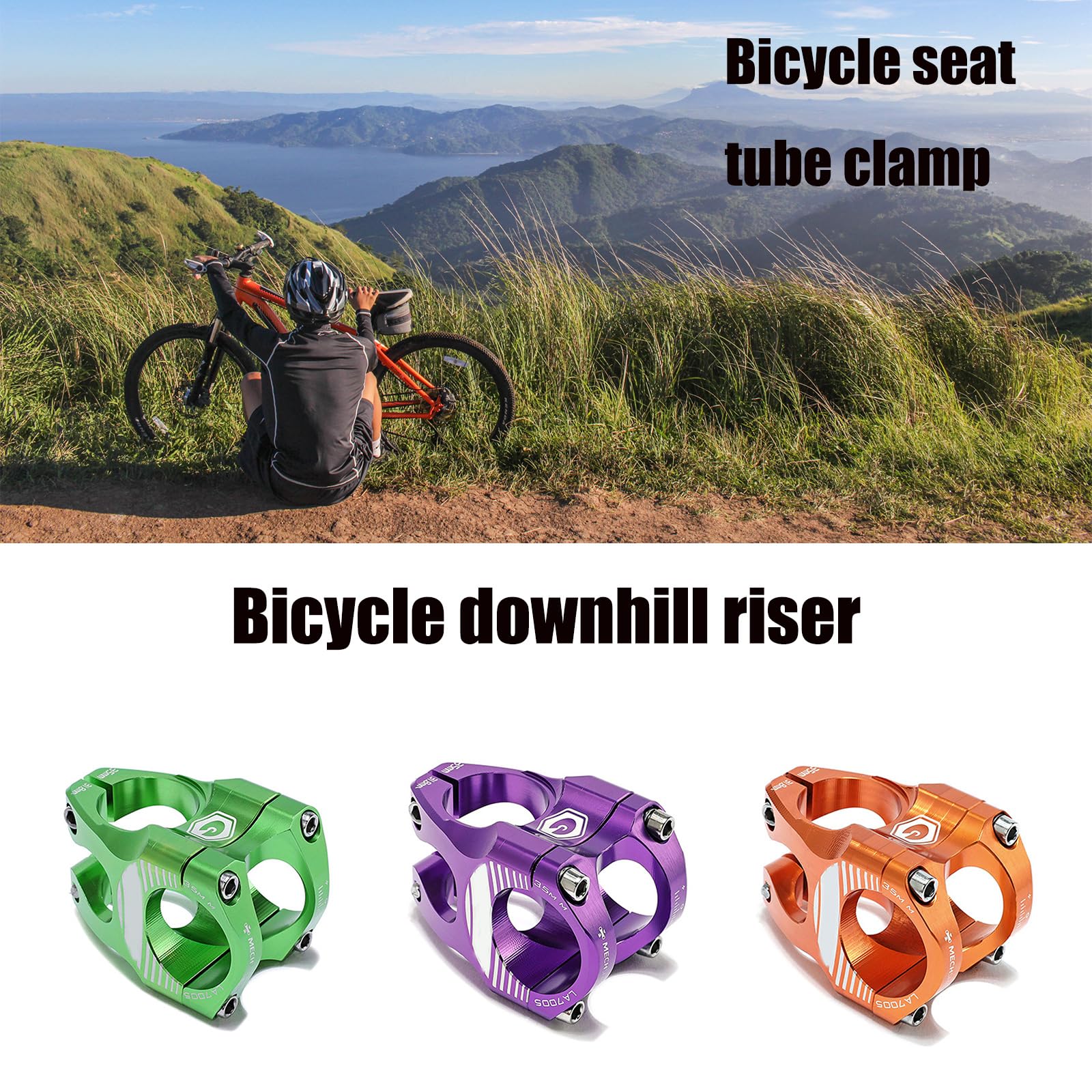 Fahrrad-Gabelschaftverlängerung, Lenkerverlängerung, Mountainbikes, Lenkererhöhungen, Lenker-Adapter, verstellbare Vorbauerhöhungen Sports & Outdoors