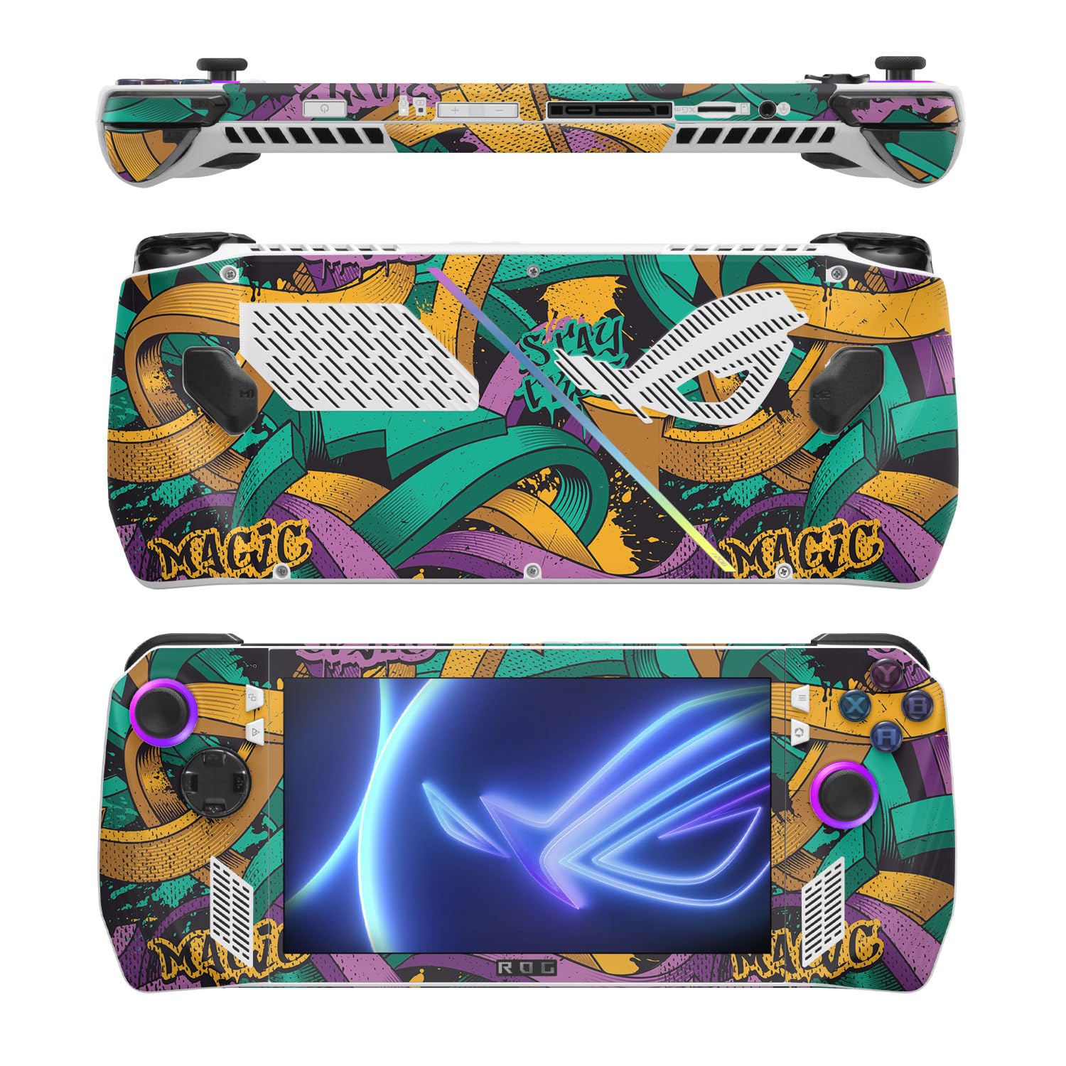 MightySkins Skin Compatible with Asus ROG Ally - Puppy Fall | Protective, Durable, and Unique Vinyl Decal wrap Cover | Easy to Apply, Remove, and Change Styles