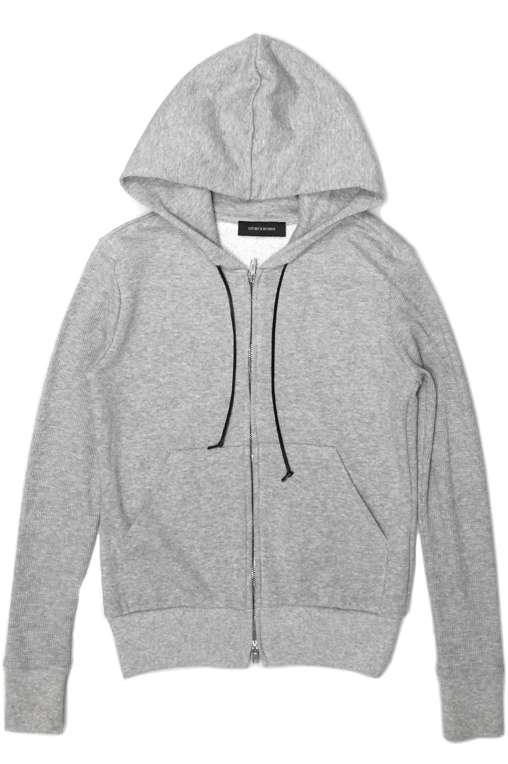 Amazon | LITHIUM HOMME(リチウムオム) WAFFLE SLEEVE W-ZIP PARKA  