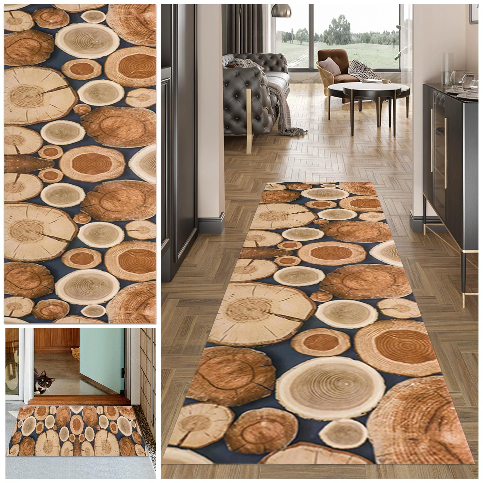Carpet Runners for Hallways Non Slip Carpet Runner Absorbent Carpet Floor Mat Machine Washable Kitchen Runner Rug Long Hallway Hall Runner Narrow Rugs Area Rug Runner Rug for Hallway70 x 200 cm