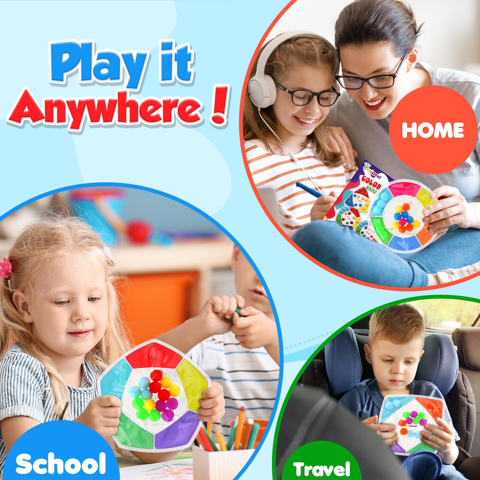 Snapklik.com : Color Sorting Sensory Toys For Kids: Easter Basket ...