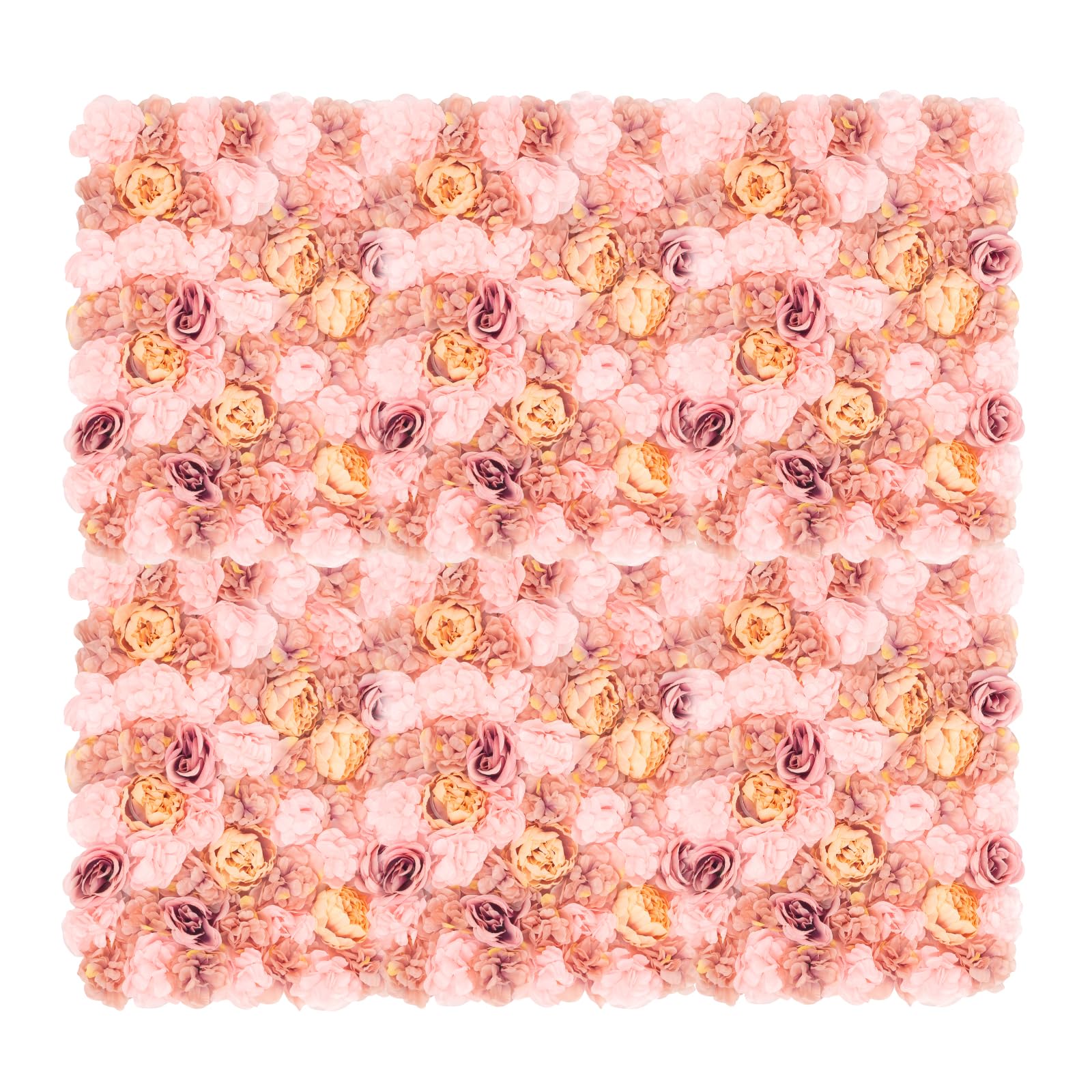 Künstliche Blumenwand 6 Pcs Rosenwand Blumenwandpaneele Kunstblumen Deko für Hochzeit Balkon Hintergrund