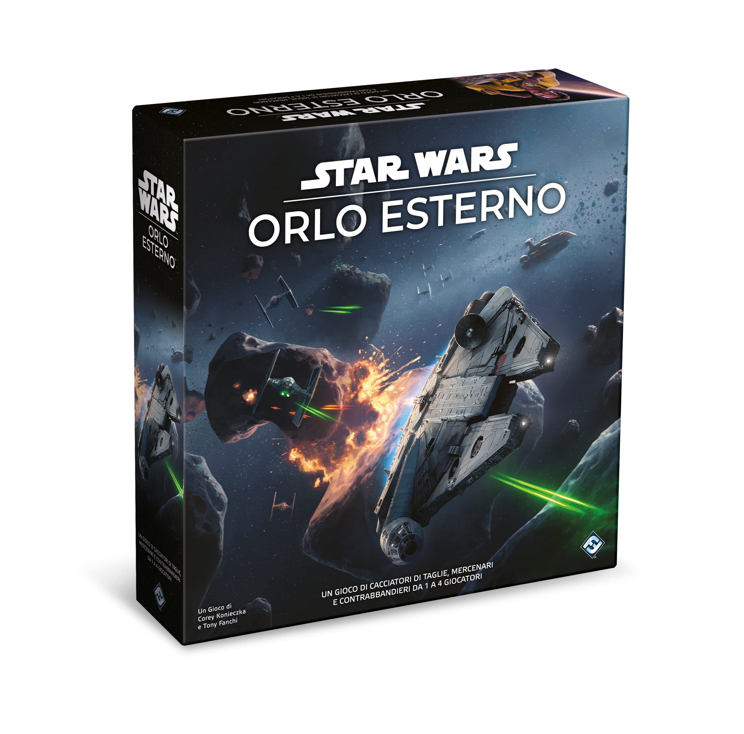 Asmodee, Star Wars: Orlo Esterno, Gioco da Tavolo, 1-4 Giocatori, 14+ Giocatori, Edizione in Italiano