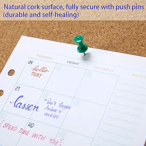 Miniatura 5 de Tablón de anuncios acabado de madera de roble de tablero corcho marco