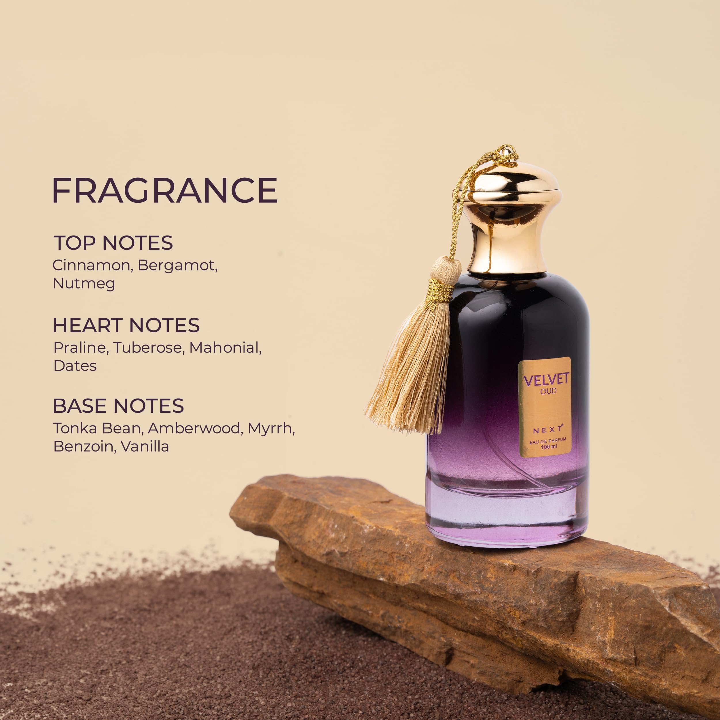 Next Care Velvet Oud Long Lasting Perfume for Man and Woman | EDP 100ml | Saffron, Ylang Ylang, Musk Fragrance Notes| Perfume for Men & Women | Great for Everyday Use 1