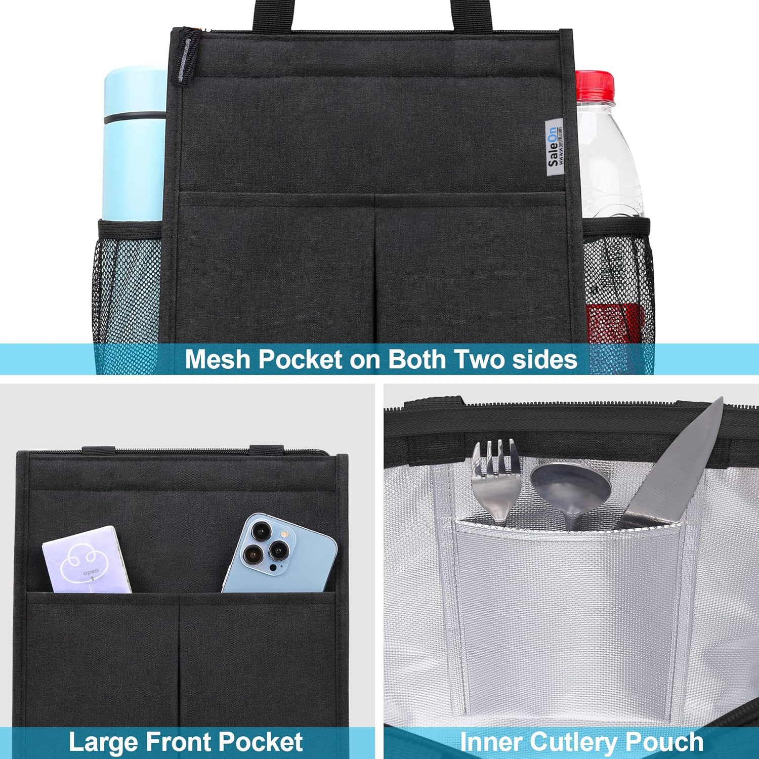 Insulated Lunch Bag - Keep Food Fresh! -6 Insulated Lunch Bag - Keep Food Fresh! -6
