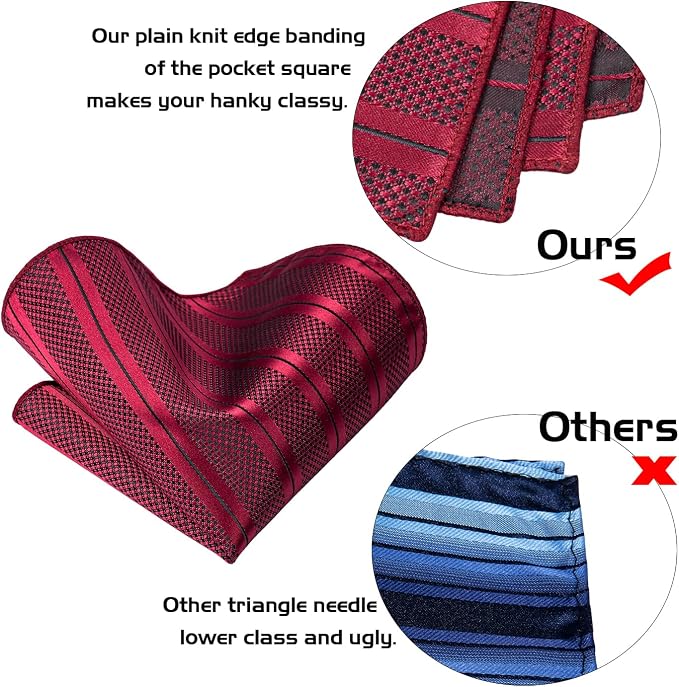 Set de 5 piezas corbata de seda para hombre miniatura 3