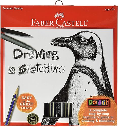 Faber-Castell - Kit de arte de dibujo y dibujo artístico - Manualidades prémium para niños