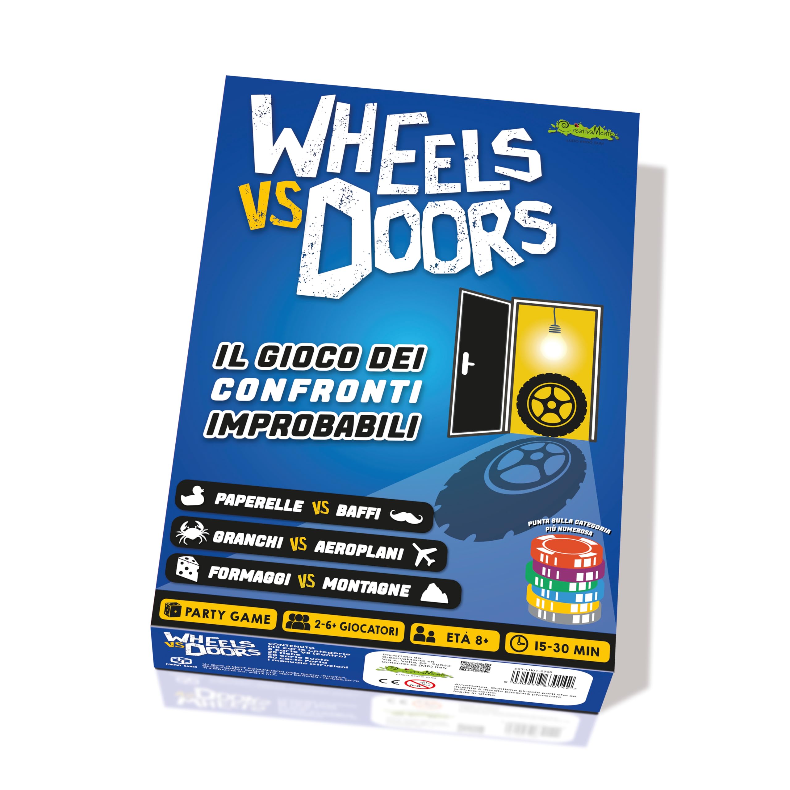 CreativaMenteWheels vs Doors - Game in Box (Italian Version)