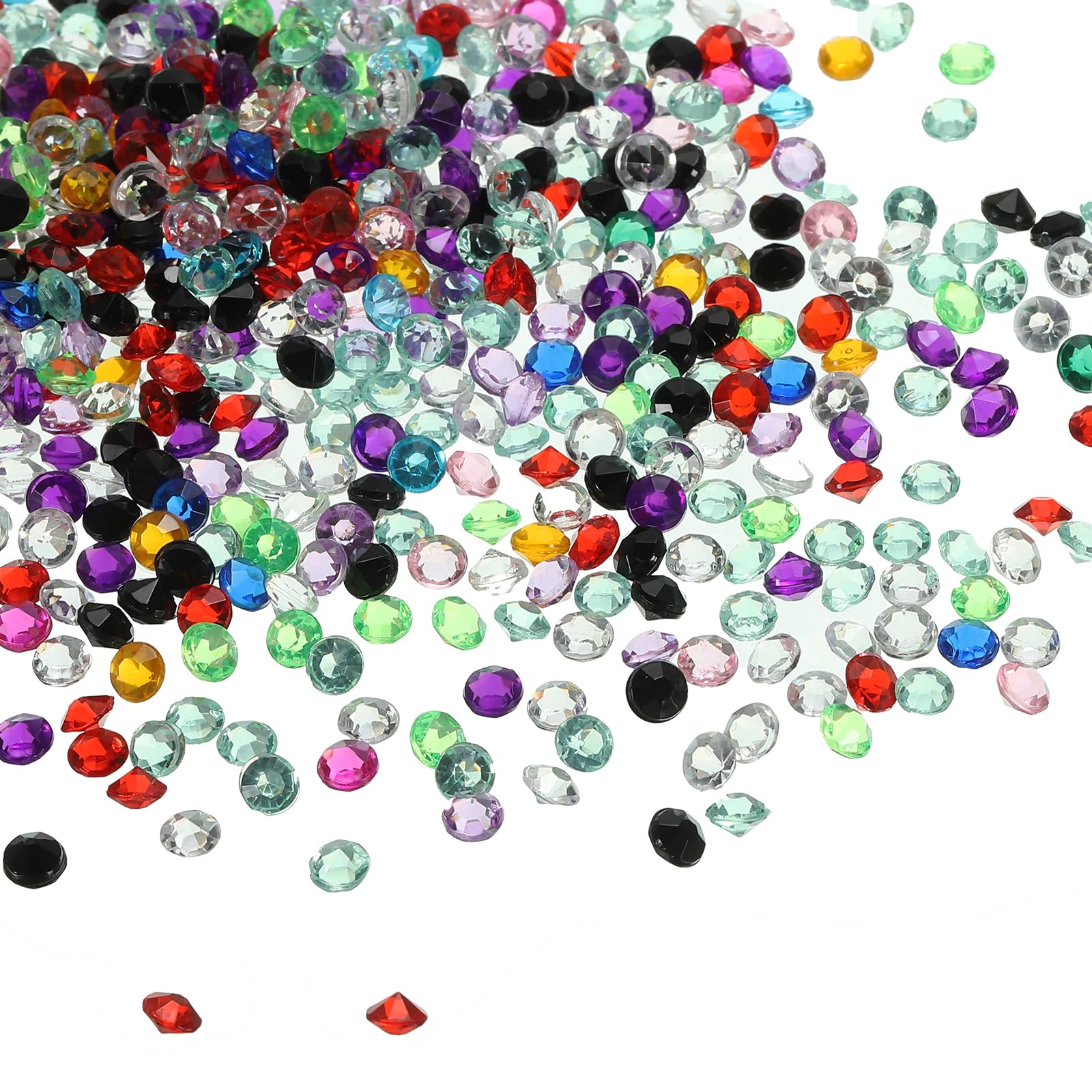 PATIKIL 6000Pcs Acrylic Wedding Diamonds 4mm Table Scatter Confetti Crystals Vase Fillers Gems for Table Centerpiece Bridal Shower Party Multicolor