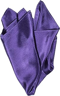 Royal Silk Eloquent Purple Eggplant Silk Pocket Square 100% Silk â€“ Soft Mulberry Silk - Large 16â€ Square