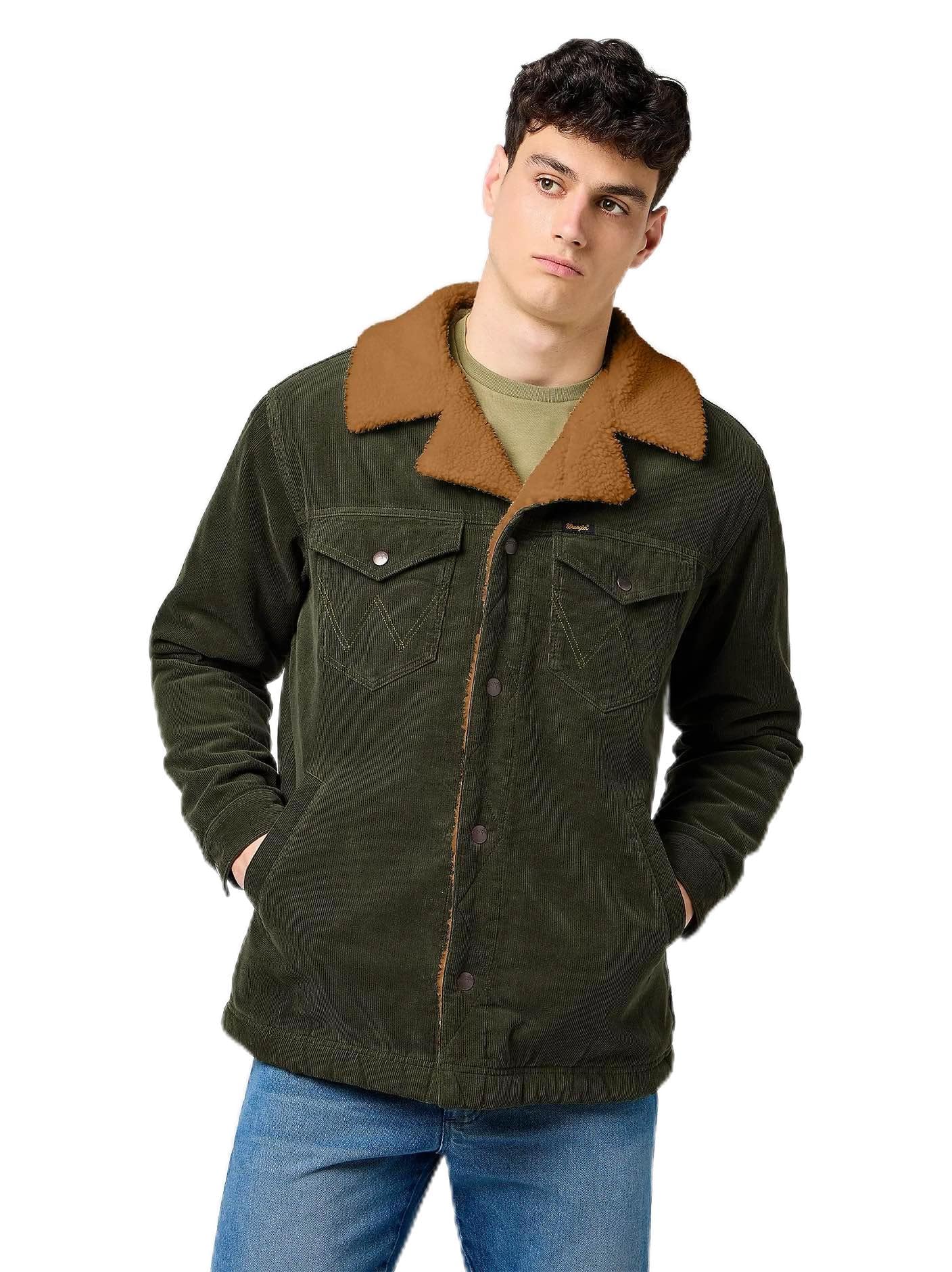 Wrangler Mens Wrange Coat Jacket, Forest Night, L UK