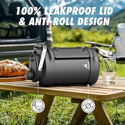 Miniatura 3 de Botella de agua aislada de 1 galón para viajes tapa de boquilla de popote 2 en 1, mango doble, a prueba de fugas, mantiene el frío 48 horas, jarra