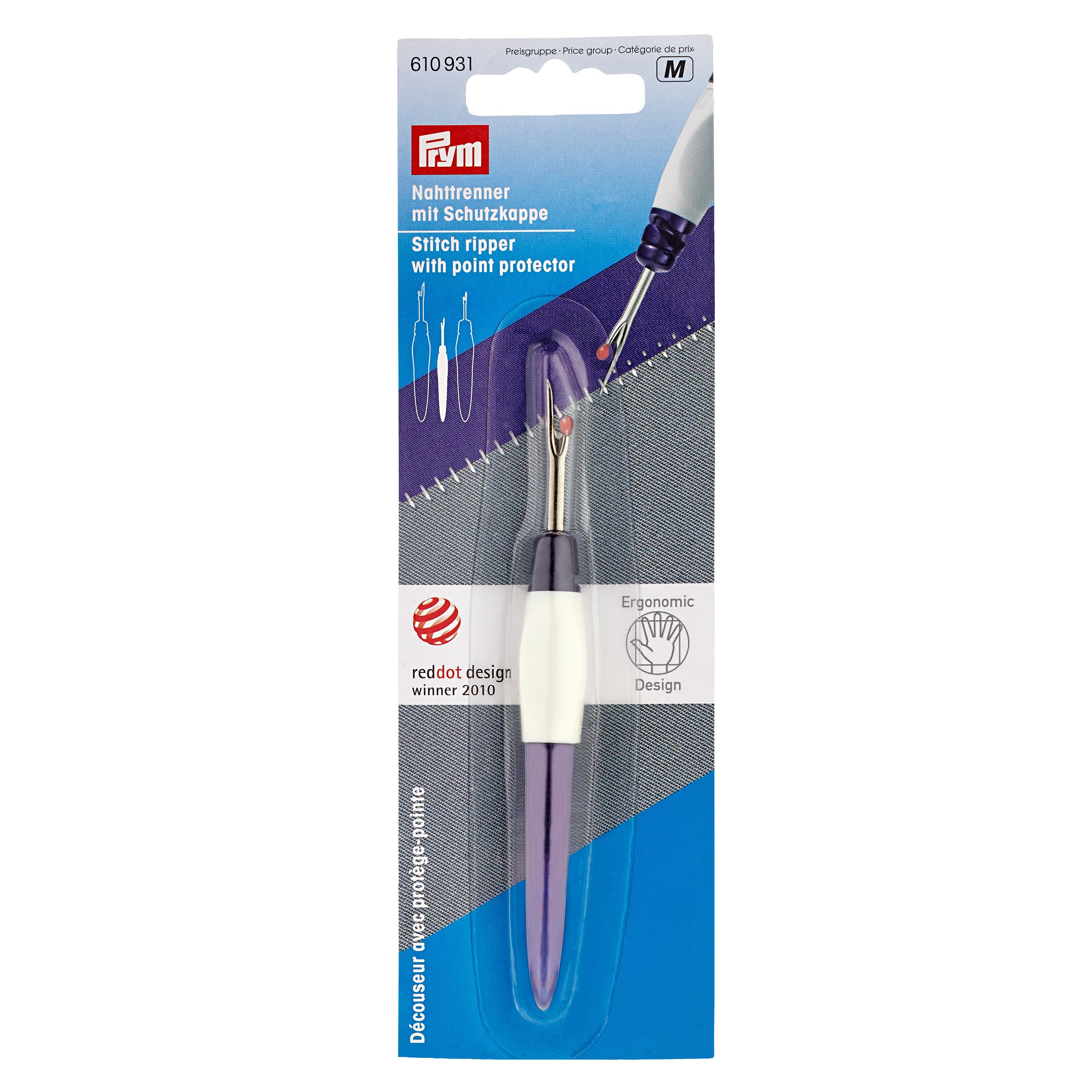 Prym Small Ergonomic Stitch Ripper Seam Unpicker Thread Picker 610931