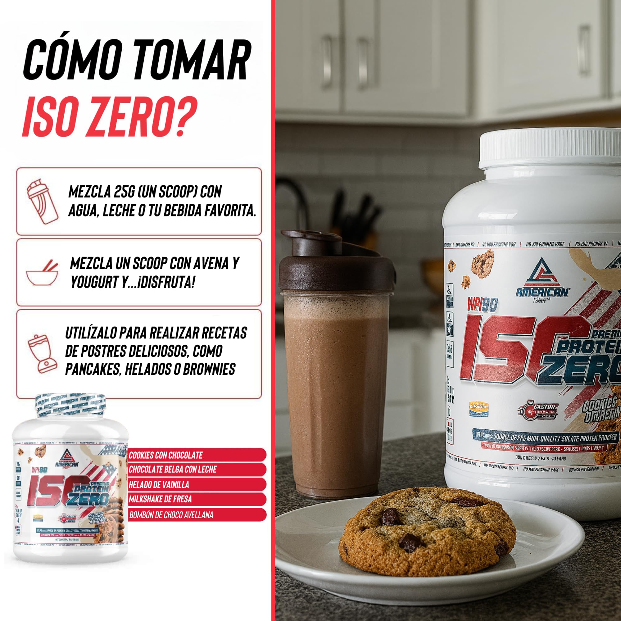 Proteina Isolada Zero 2kg | 0% Azúcares y 0% Grasa | Proteina Whey Isolate | Iso Whey Zero | Proteinas Isolate | Aumenta Músculo Sin Grasa | Bajo en Carbohidratos | Vainilla