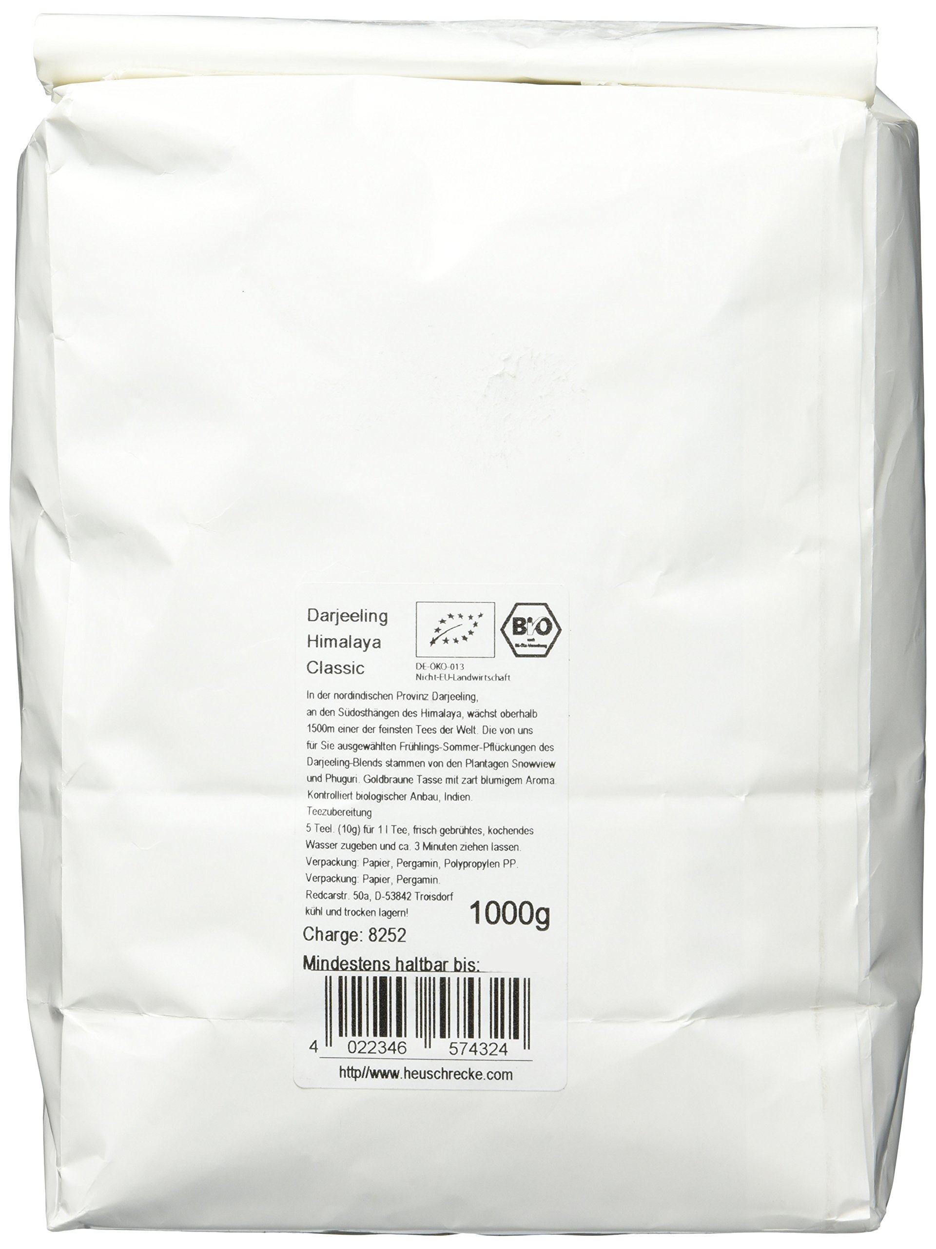 Heuschrecke Bio Tee Darjeeling Himalaya Classic , 1er Pack (1 x 1000 g)