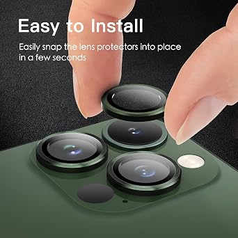 JETech Camera Lens Protector for iPhone 13 Pro Max/13 Pro, Alpine Green