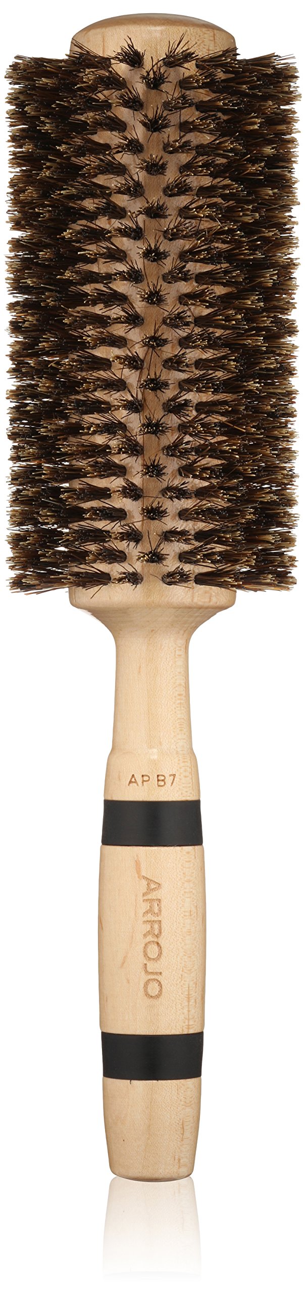 ARROJO Cepillo redondo grande para el cabello, cepillo redondo grande para secado y peinado, cepillo de cerdas de jabalí para volumen y suavidad, cepillos redondos para mujeres y hombres, cepillo de