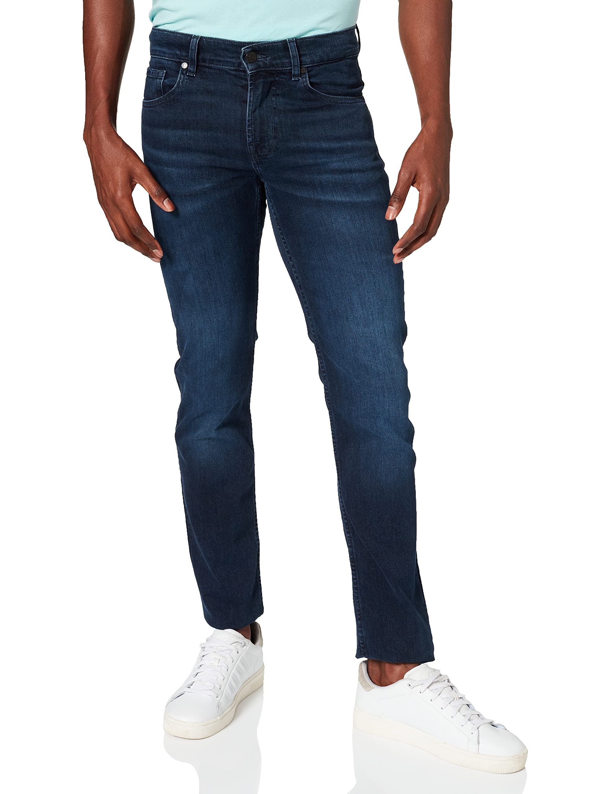 mens SLIMMY Luxe Performance Eco Dark Blue Jeans