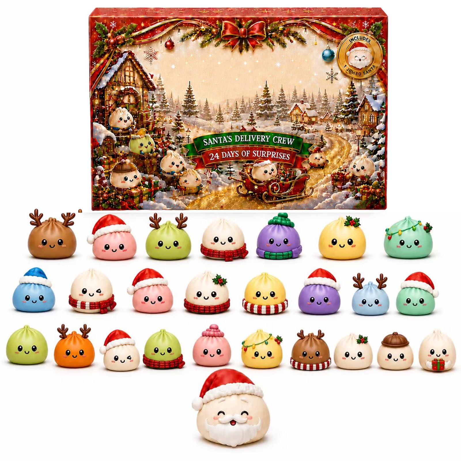 Squishy Advent Calendar 2026 | Dumpling Squishy Christmas Calendar