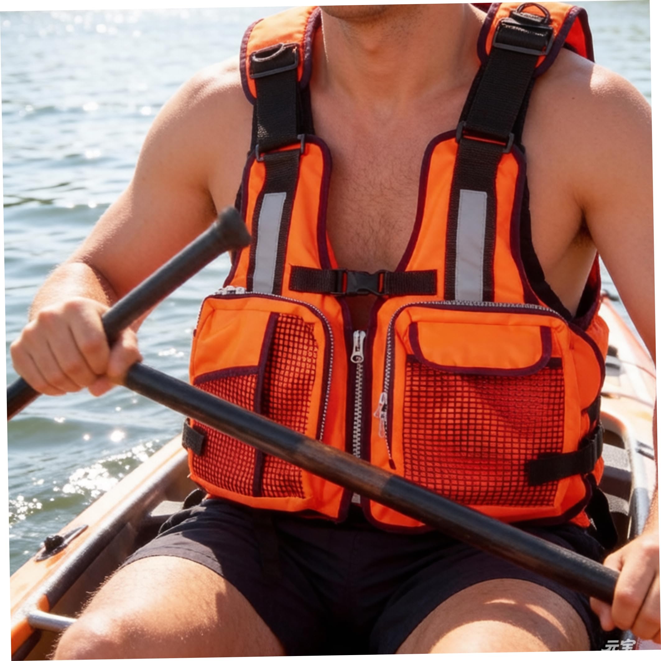 Giacca galleggiante per adulti, cinghie regolabili e fischietto rosso | Cinghie regolabili, fischietto d'emergenza, sicurezza in acqua, pesca, kayak, canottaggio, nuoto