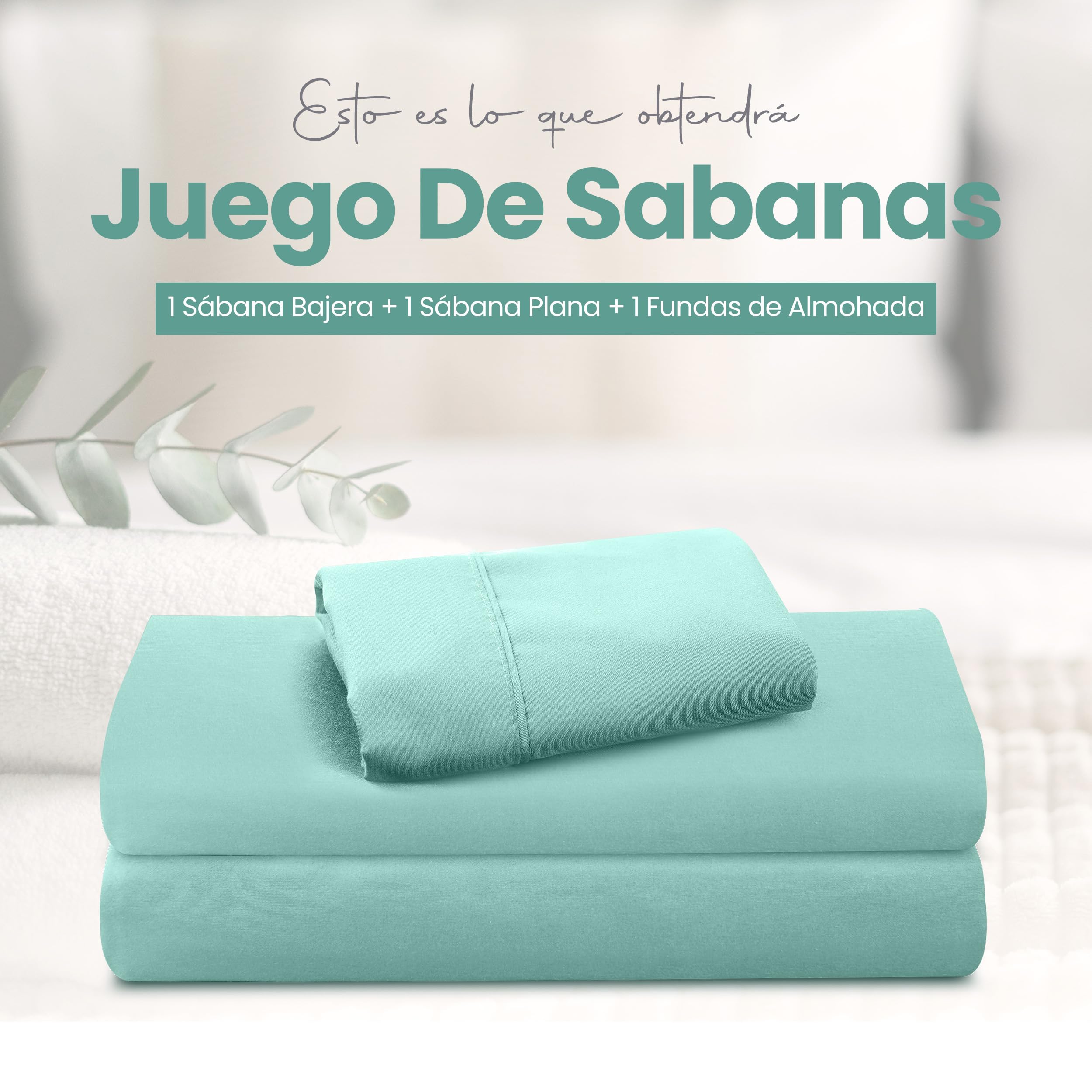Utopia Bedding Juego de Sabanas 4 Piezas 135x190 - Poliéster Microfibra Cepillada - Oeko-Tex Certificado - Sábana Bajera, Sábana Plana y 2 Fundas de Almohada 50x75 (Cama 135, Gris) — view 132
