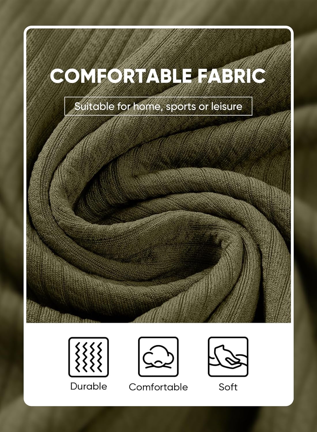 JMIERR Mens Long Sleeve Muscle T Shirts Casual Crewneck Knitted Longline Textured Tee Shirts for Gym Workout - Image 7