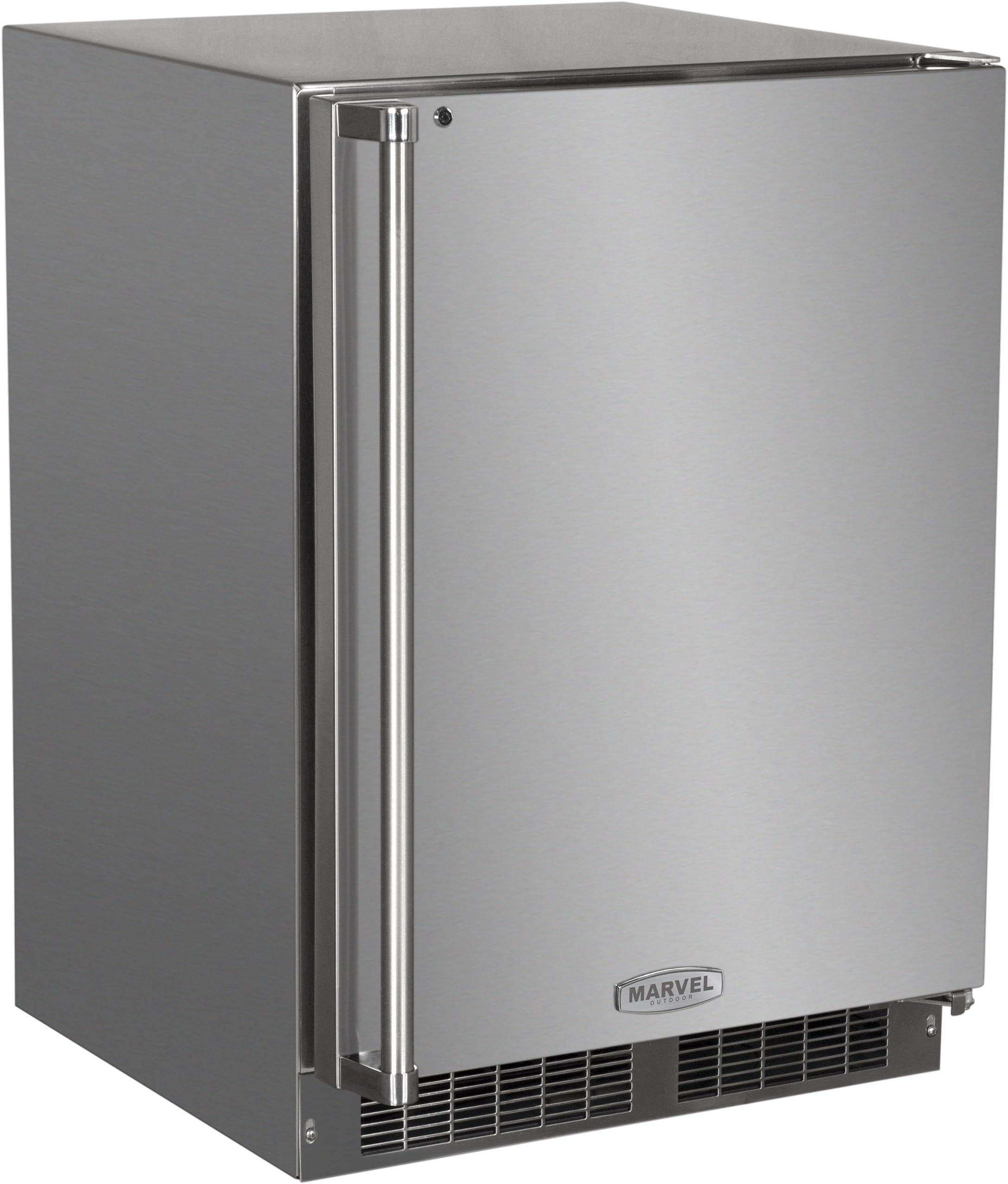 MO24RAS1RS Outdoor Refrigerator with Lock, Right Hinge Stainless Steel Door, 24-Inch