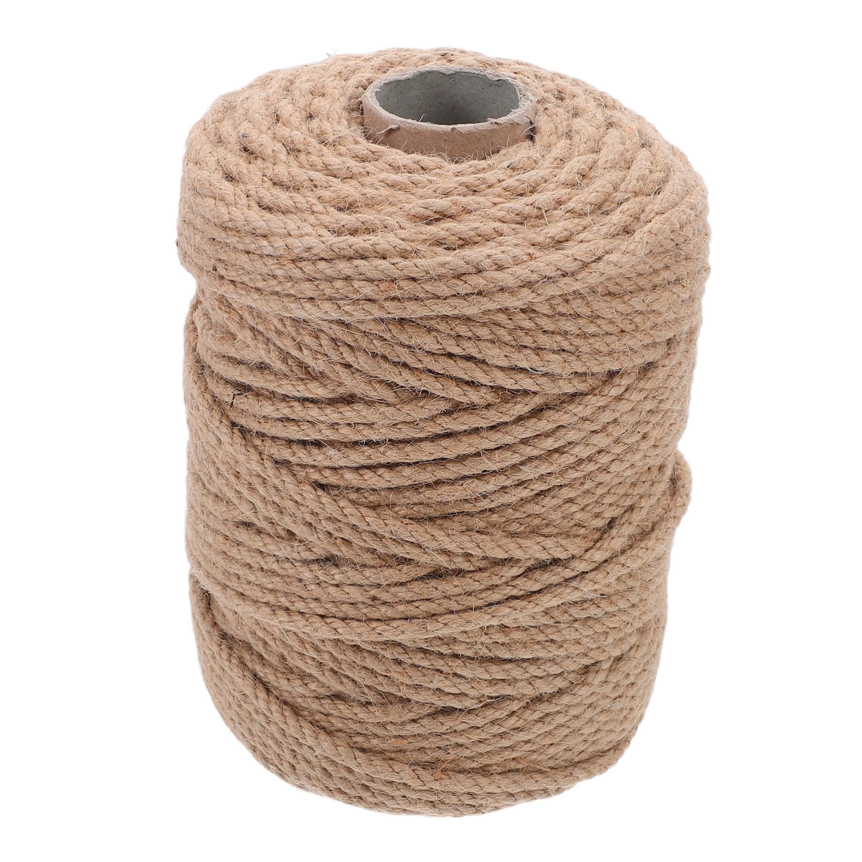 Tofficu Ficelle de Jute Naturelle Tressée pour Emballage de Colis Ficelle Décorative Bohème Corde à Tisser