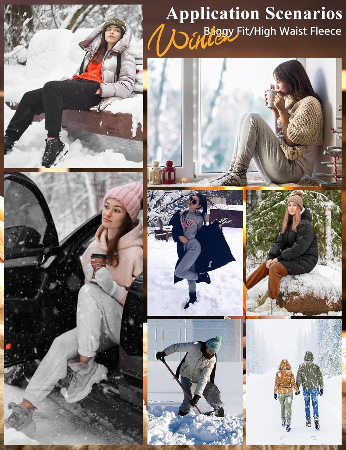 Lonya Joggers for Women Fleece Lined - Thermal Sherpa Sweatpants with Pockets Winter Warm Joggers Pant Tracksuit Jogging Bottoms High Waist Cargo Trousers Drawstring Workout Sport 6 81Vp4cUPjoL. AC SL1500