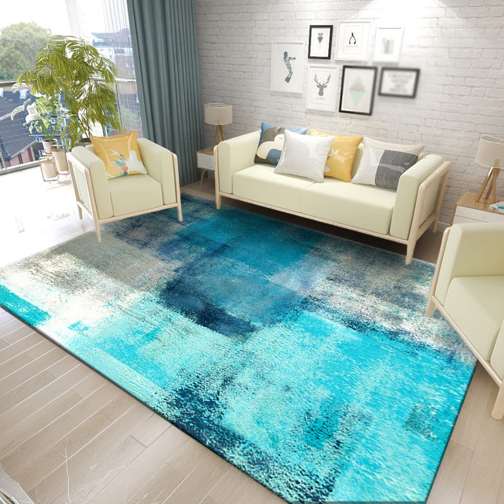 Amazon｜ラグ ラグマット 約 160*200cm エジプト製 ペルシャ 絨毯風