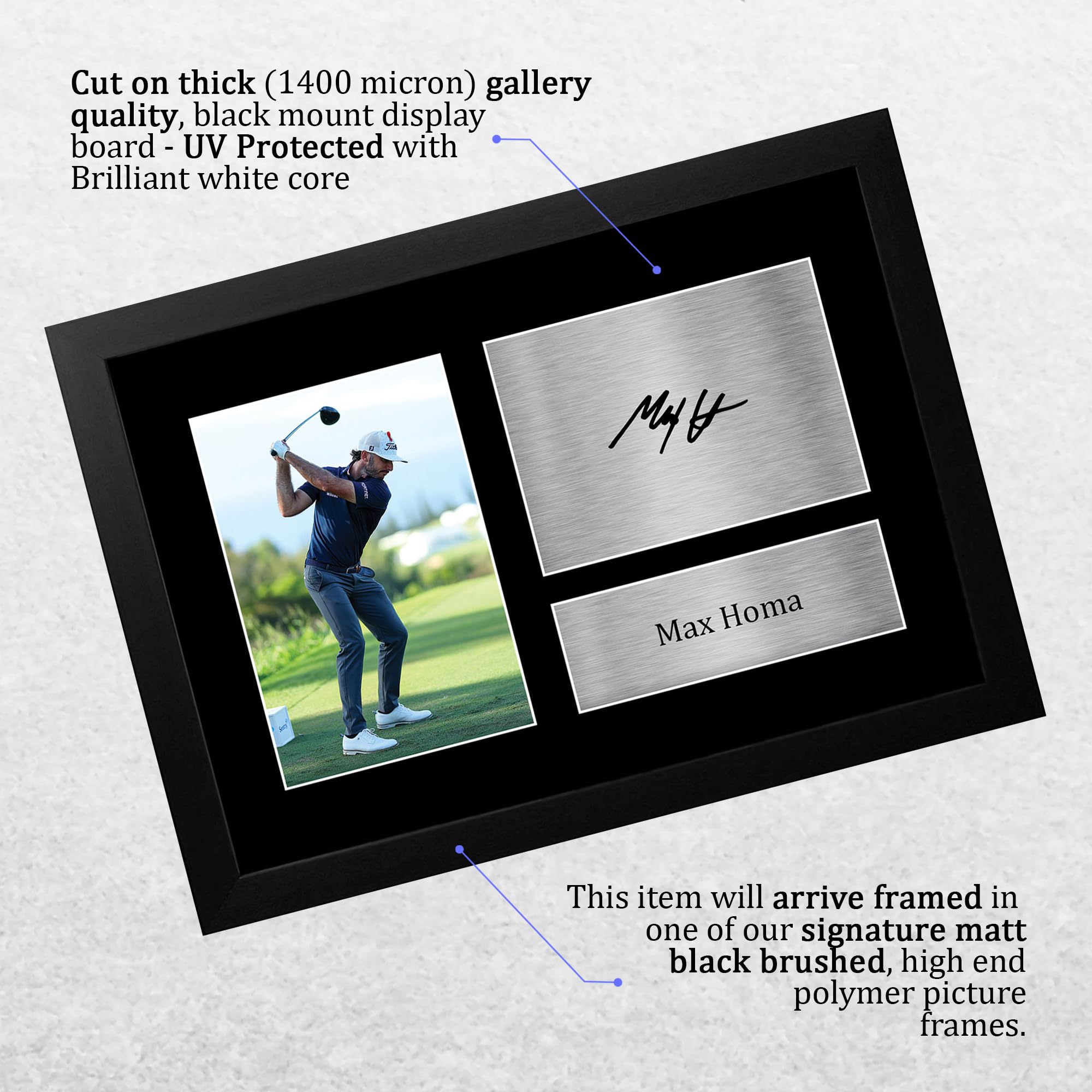 Amazon.co.jp: HWC Trading FR A4 Max Homa Gifts ゴルフ記念品ファン