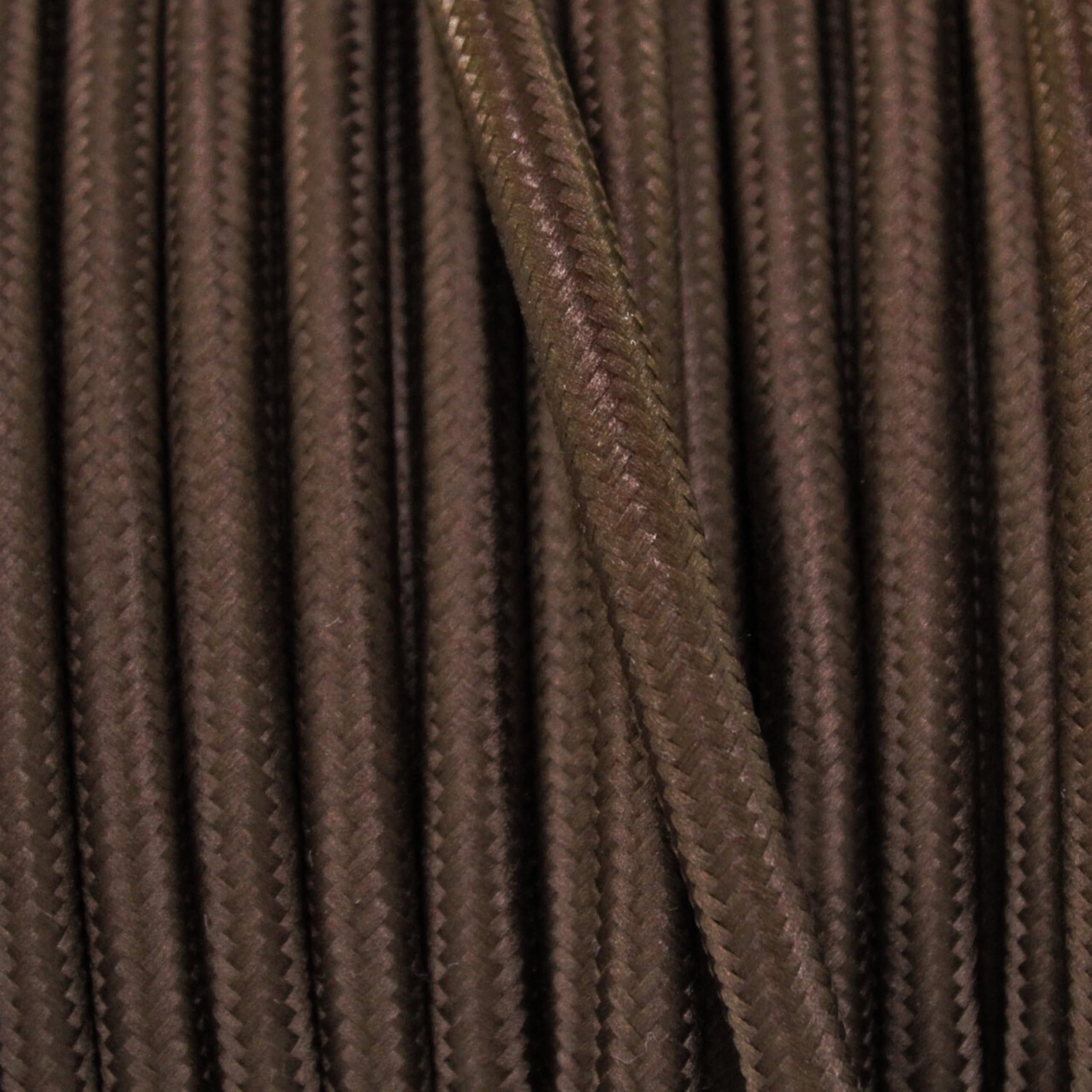 smartect Cable Textil en Color Marrón, Cable Electrico 3 Hilos de 5 Metros (3 x 0,75 mm²) Cuerda para Lampara con Revestimiento Textil para su Proyecto DIY - 3