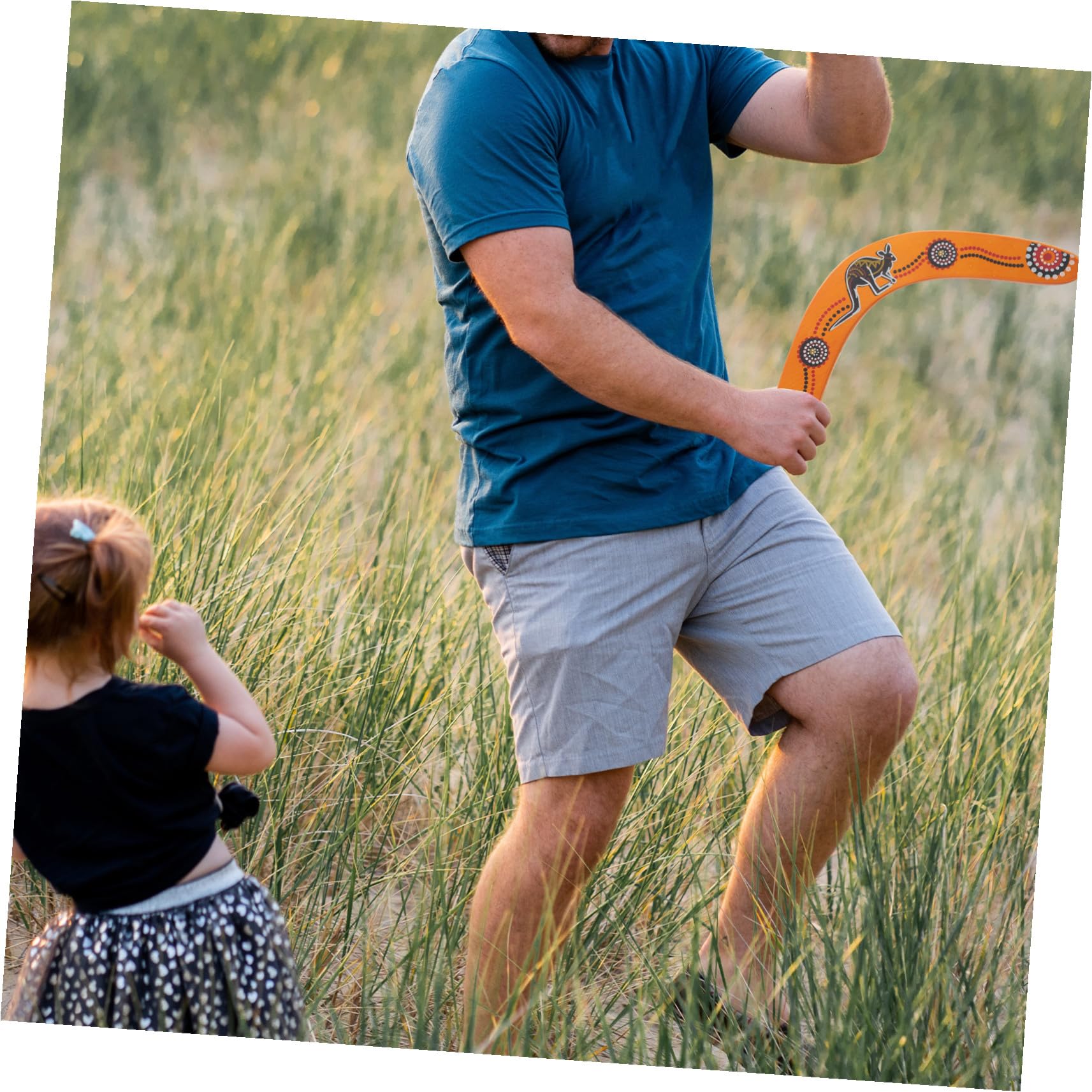 Mikinona Boomerang Professionnel en Bois de V, Fléchette de Manœuvre
