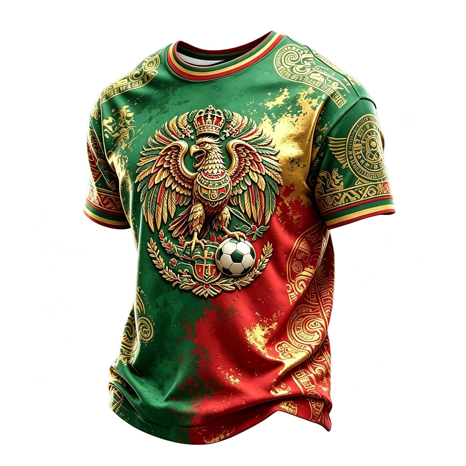 Football Fans 2026 Mexico Shirts Mens Football Tee Tops Merchandise Funny Tshirts Summer Round Neck Shirt Casual Short Sleeve Fans Top Breathable Sport Athletic Hiking Workout T-Shirts