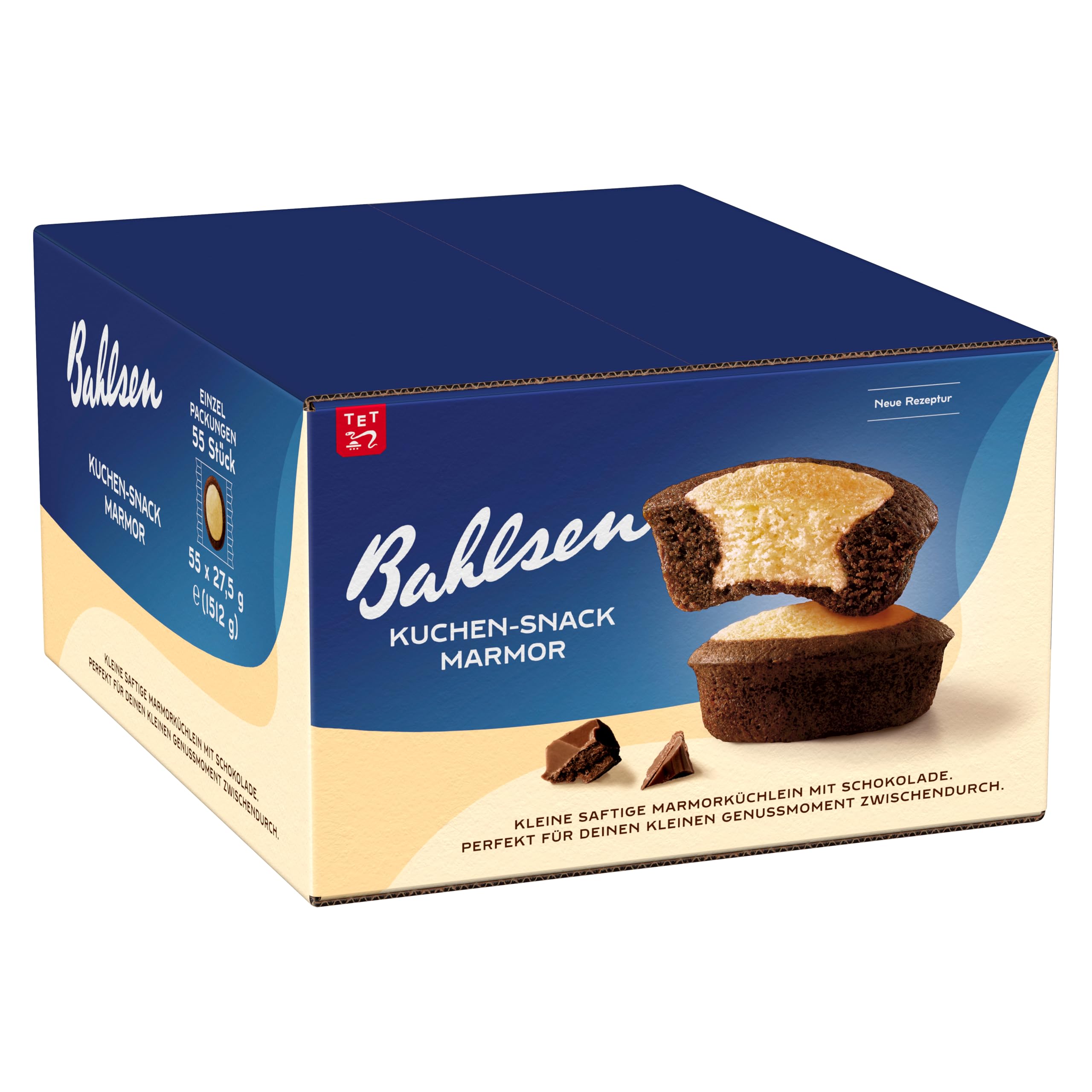 Bahlsen Kuchen-Snack Marmor - Mini-Marmorkuchen, 55x27,5g