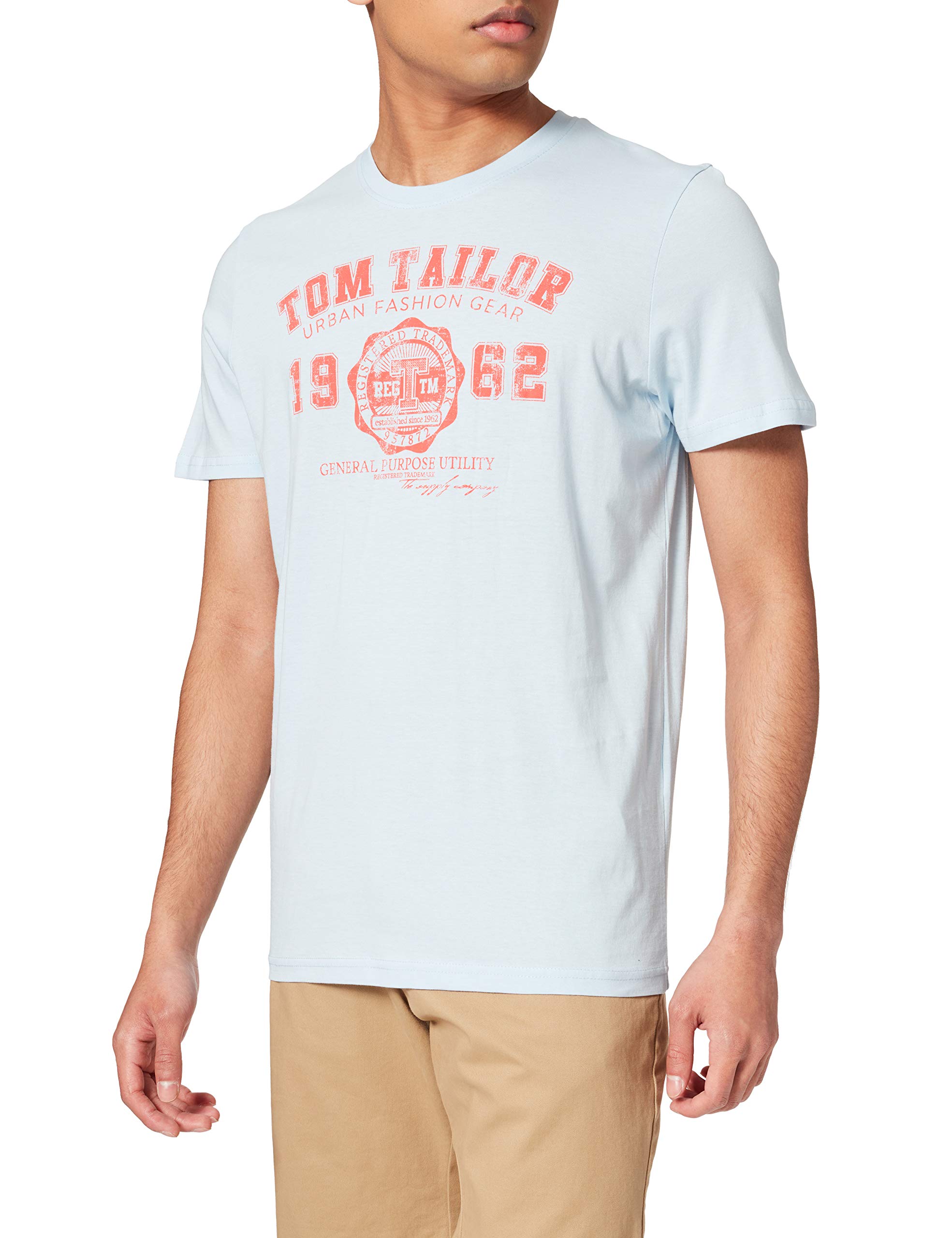 TOM TAILORMen's 1008637 Basic Logo T-Shirt
