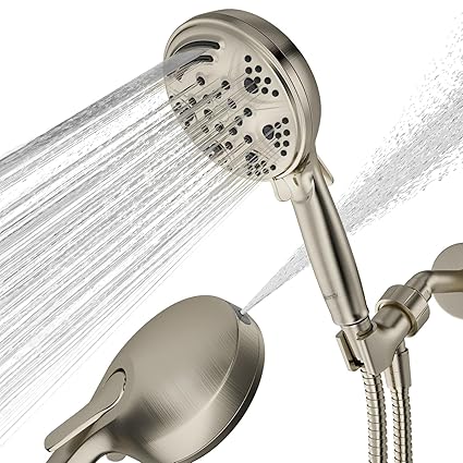 VANTENCY Shower Head with Handheld,9 Function Settings with Power Jet Wash Modes High Pressure Shower Heads,59